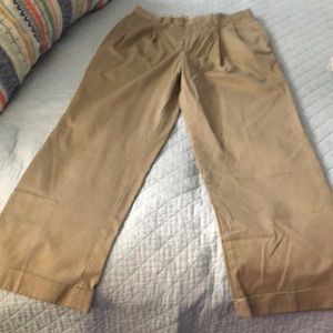 Izod pleated twill pants